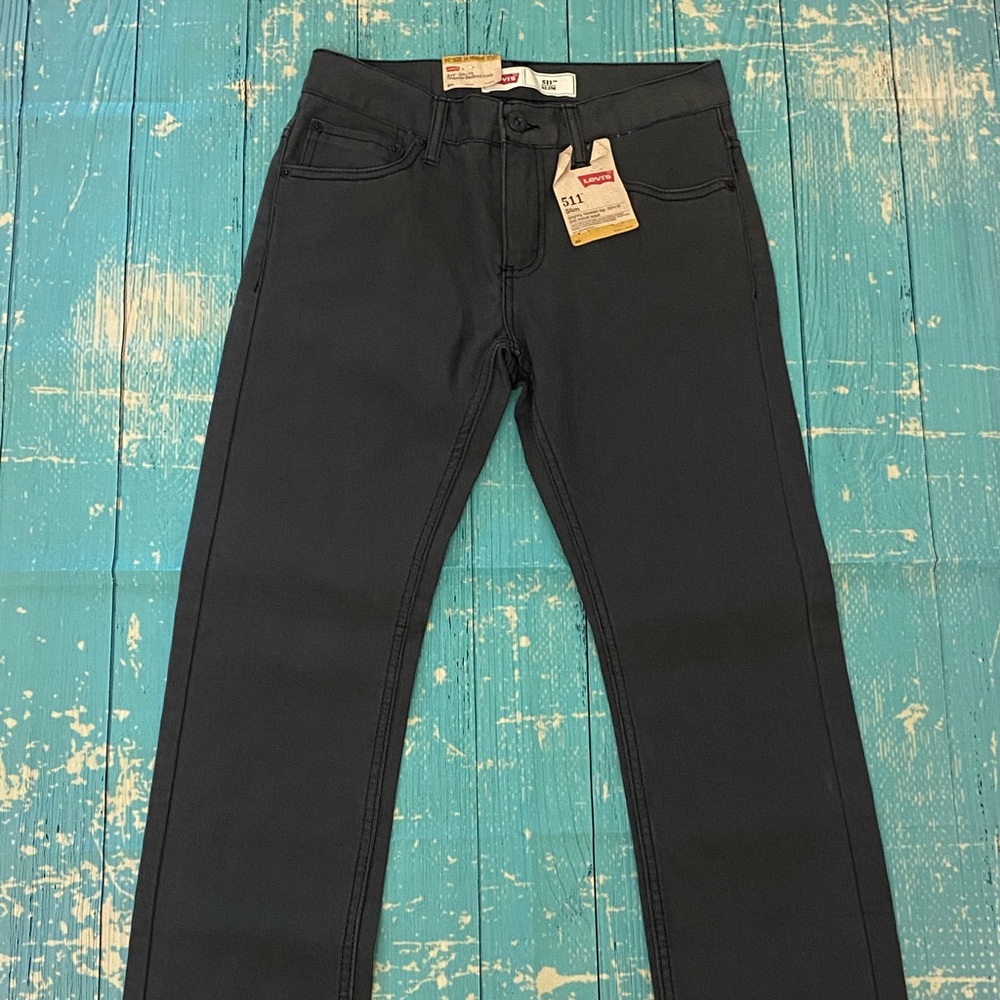 NWT Black Tapered 511 Straight Leg Jeans